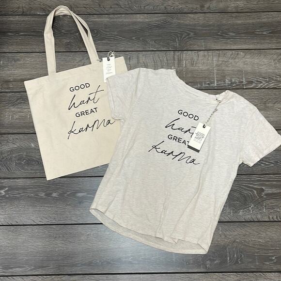 Matilda Jane Tops - NEW Matilda Jane Good Hart Great Karma T Shirt and Bag Set Women’s Size Small